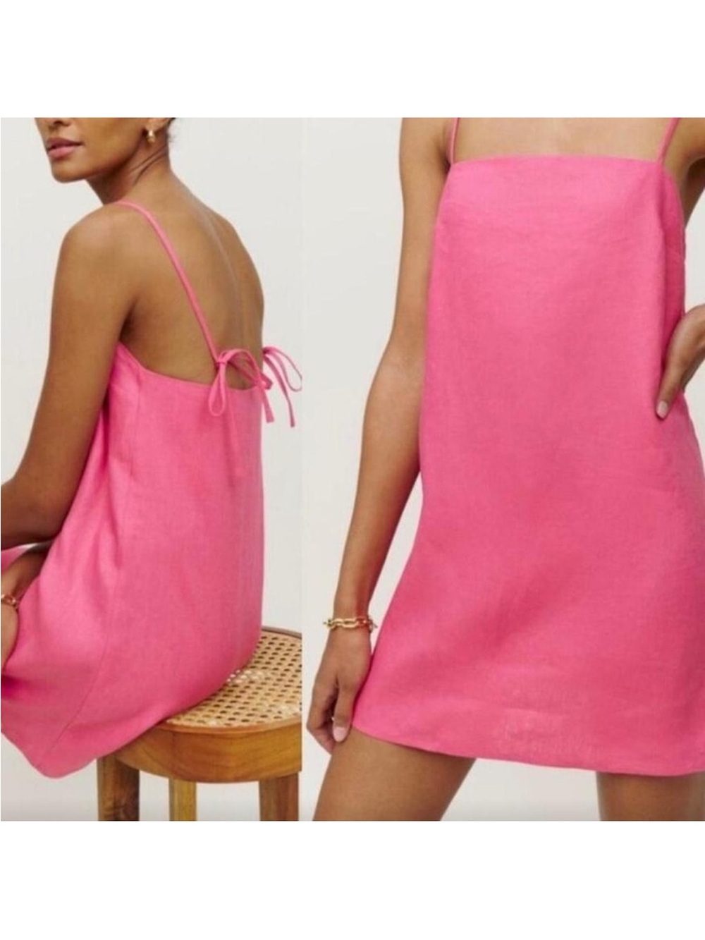 ⭐️Reformation Aubree Linen Mini Dress⭐️